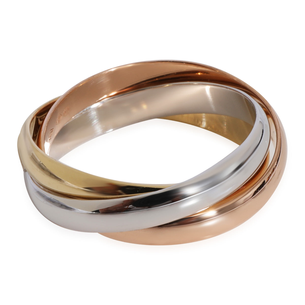 Cartier Trinity Ring in 18k 3 Tone Gold