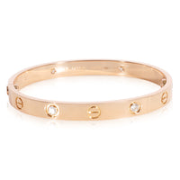 Cartier Love Bracelet, 4 Diamonds (Rose Gold, Diamonds)