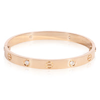 Cartier Love Bracelet, 4 Diamonds (Rose Gold, Diamonds)