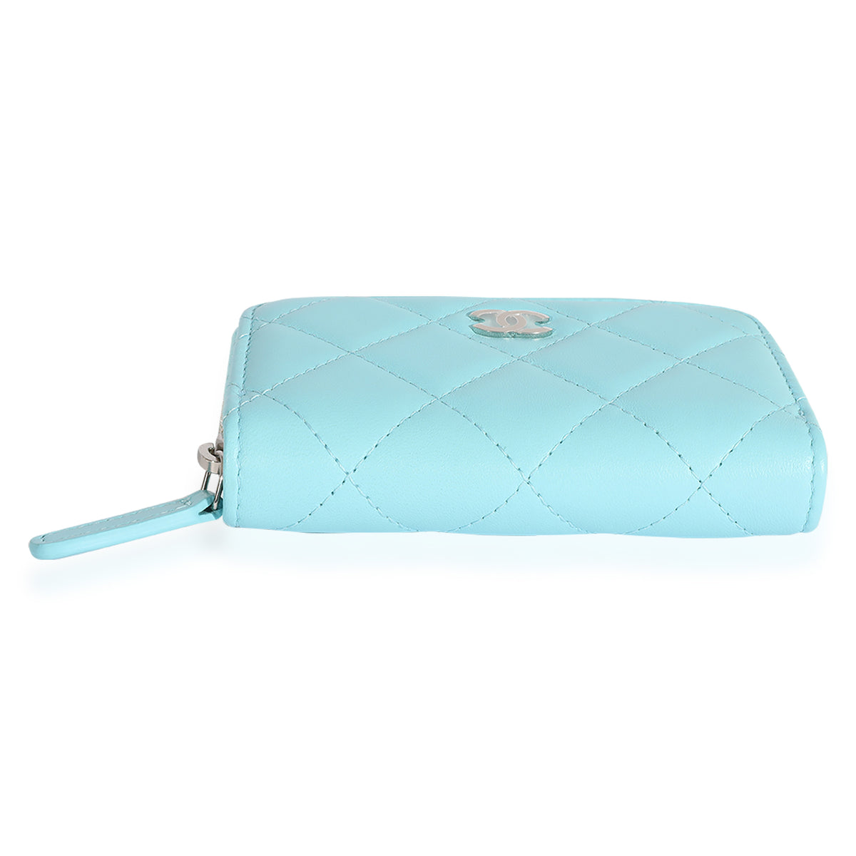 Chanel Blue Quilted Lambskin Leather Zippy Wallet – Italy Station