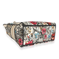 Multicolor Floral Embroidery Medium Lady D-Lite Bag