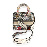 Multicolor Floral Embroidery Medium Lady D-Lite Bag