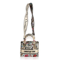 Multicolor Floral Embroidery Medium Lady D-Lite Bag