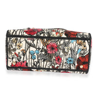 Multicolor Floral Embroidery Medium Lady D-Lite Bag