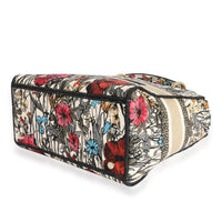 Multicolor Floral Embroidery Medium Lady D-Lite Bag