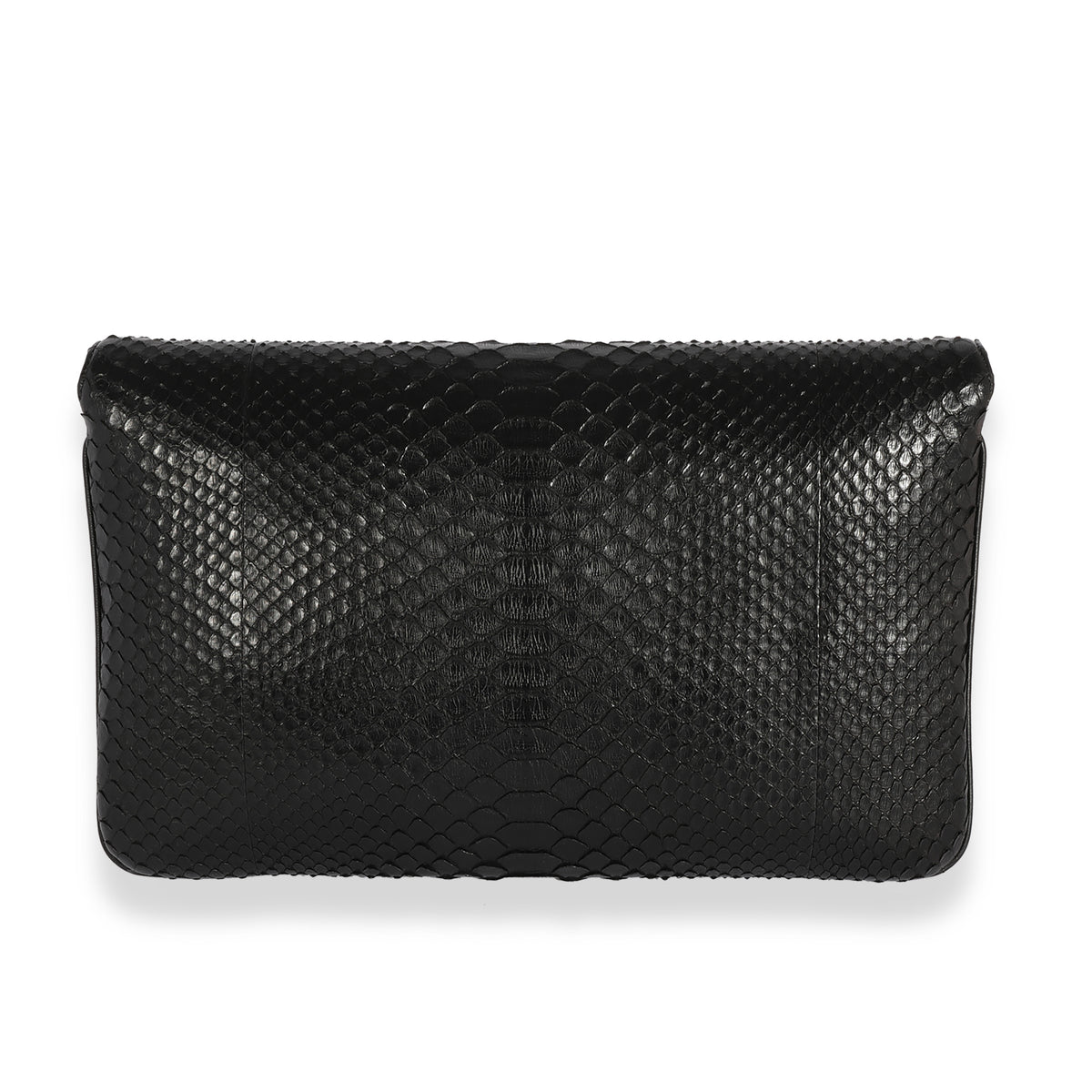 Chanel Black Python Unchained Clutch