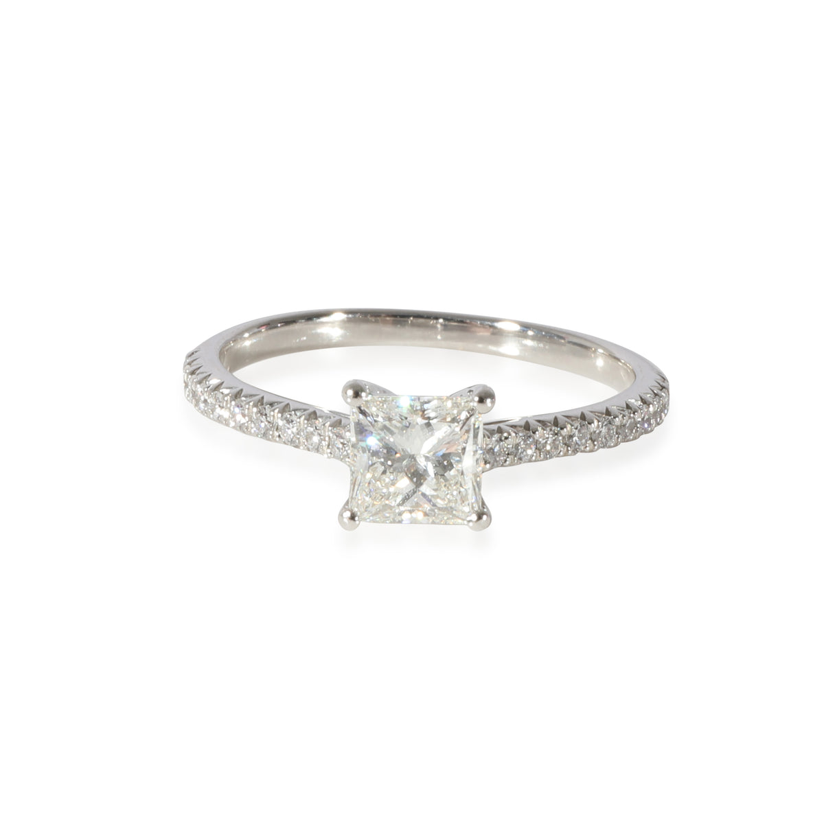 Tiffany & Co. Novo Diamond  Engagement Ring in 950 Platinum H VVS2 0.9 CT