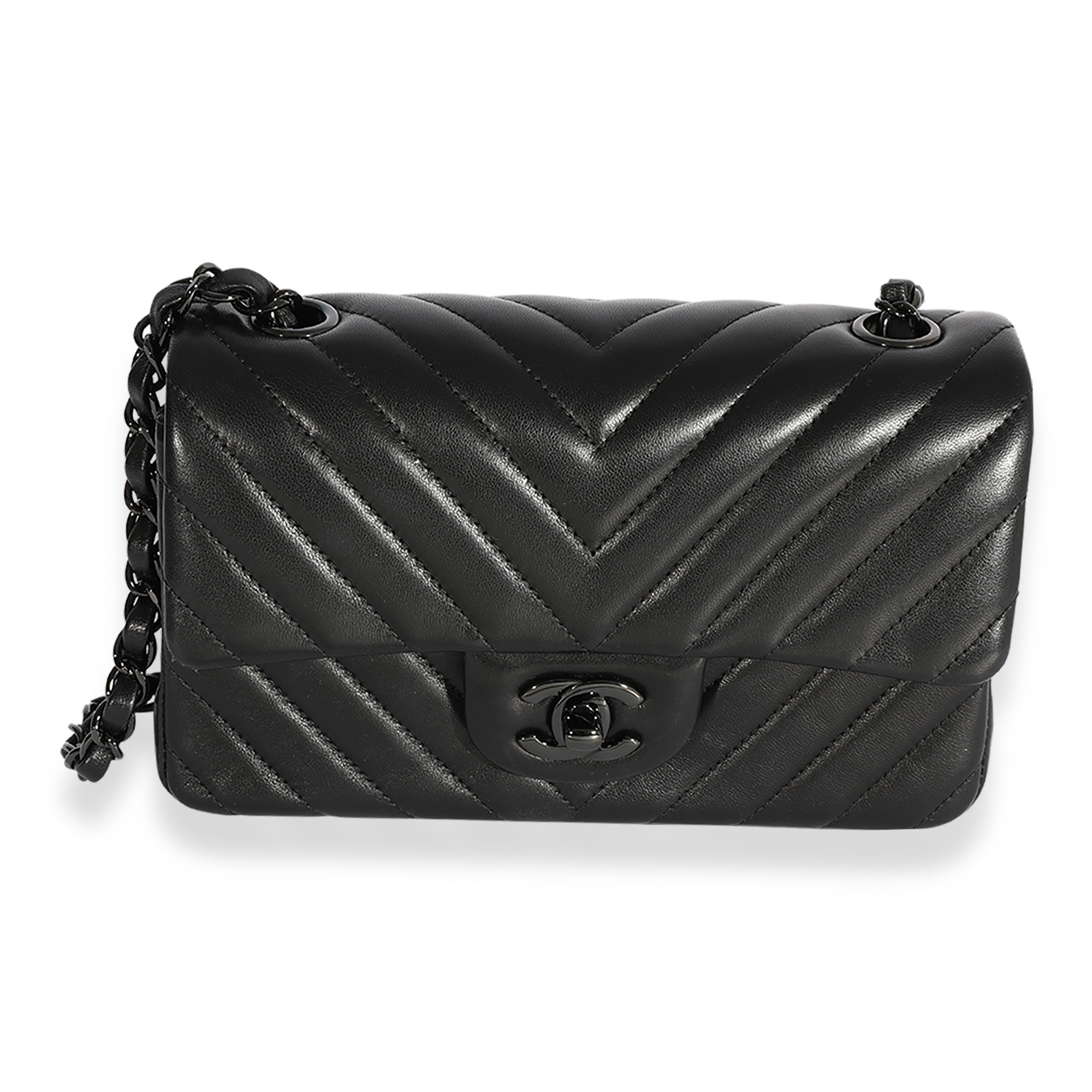Chanel So Black Chevron Womens Fashion Bags  Wallets Shoulder Bags on  Carousell