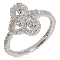 Tiffany & Co. Tiffany Fleur de Lis Diamond Ring in 950 Platinum 0.21 CTW