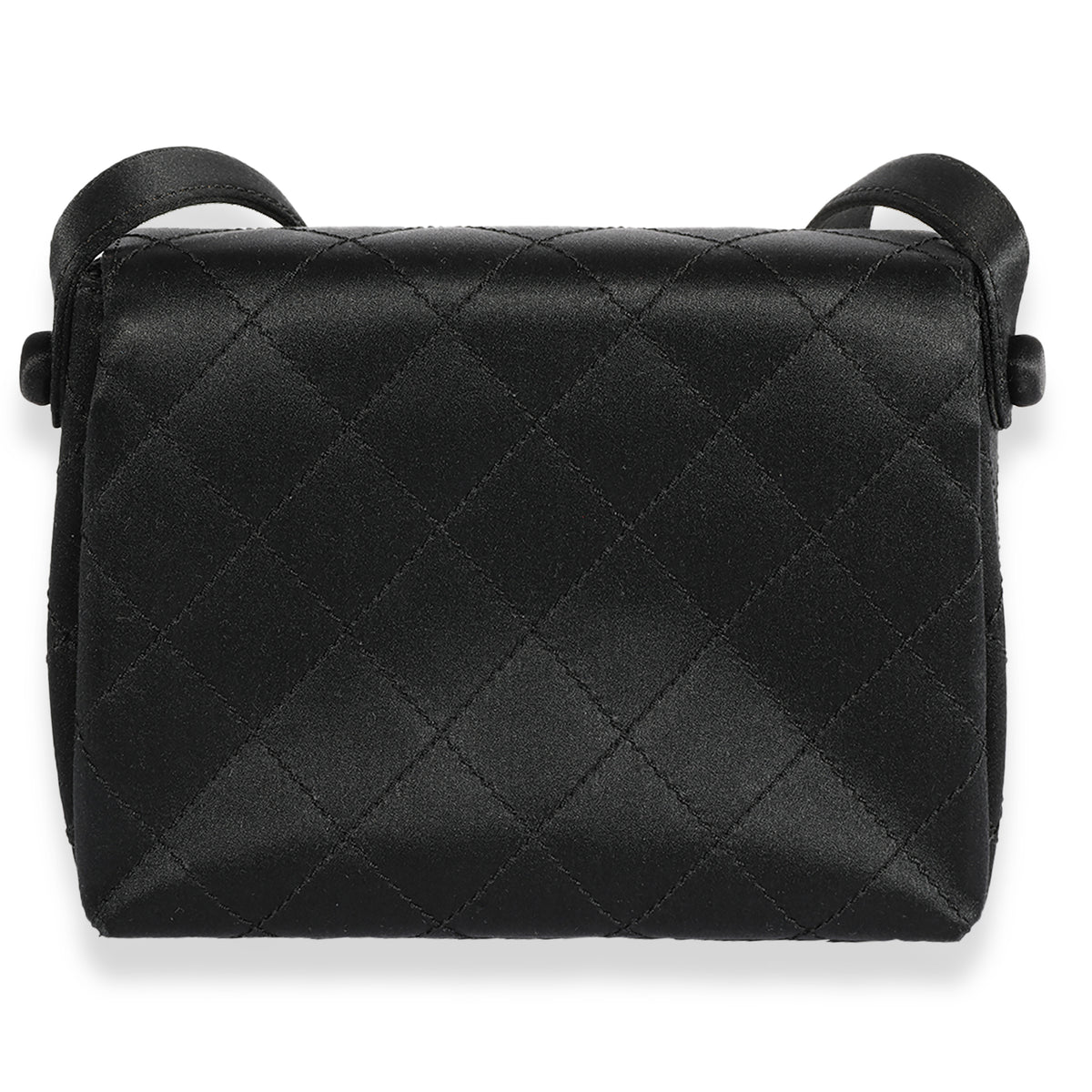 Chanel Black Quilted Washed Lambskin 'CHAIN AROUND' Crossbody Messenger