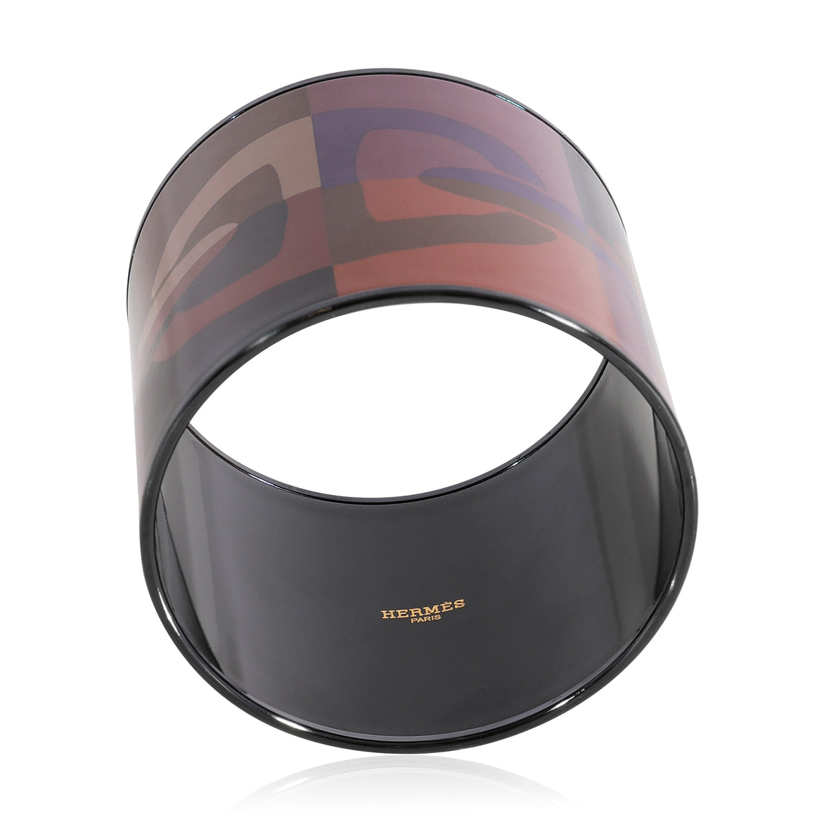 Hermès Mega Wide Enamel Chaine dAncre Autumn Hued Bangle, 67 mm Wide