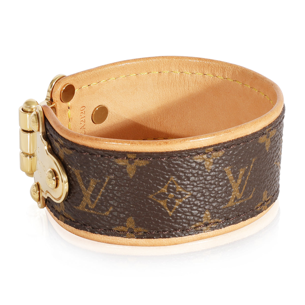 Louis Vuitton Sign It Bracelet - Gold-Tone Metal Wrap, Bracelets