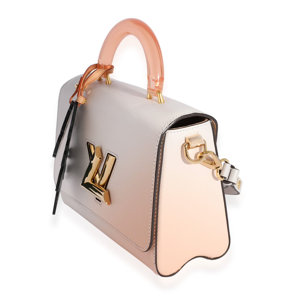 Louis Vuitton Pink Gradient Epi Twist Mm Top Handle Bag Leather