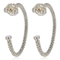 Lagos Caviar Hoop Earrings in 925 Sterling Silver