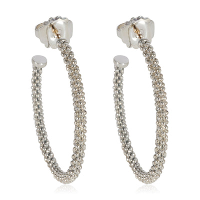 Lagos Caviar Hoop Earrings in 925 Sterling Silver