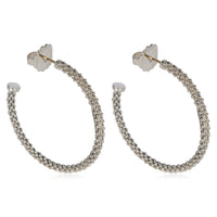 Lagos Caviar Hoop Earrings in 925 Sterling Silver