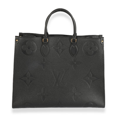 Louis Vuitton Black Monogram Empreinte Onthego GM