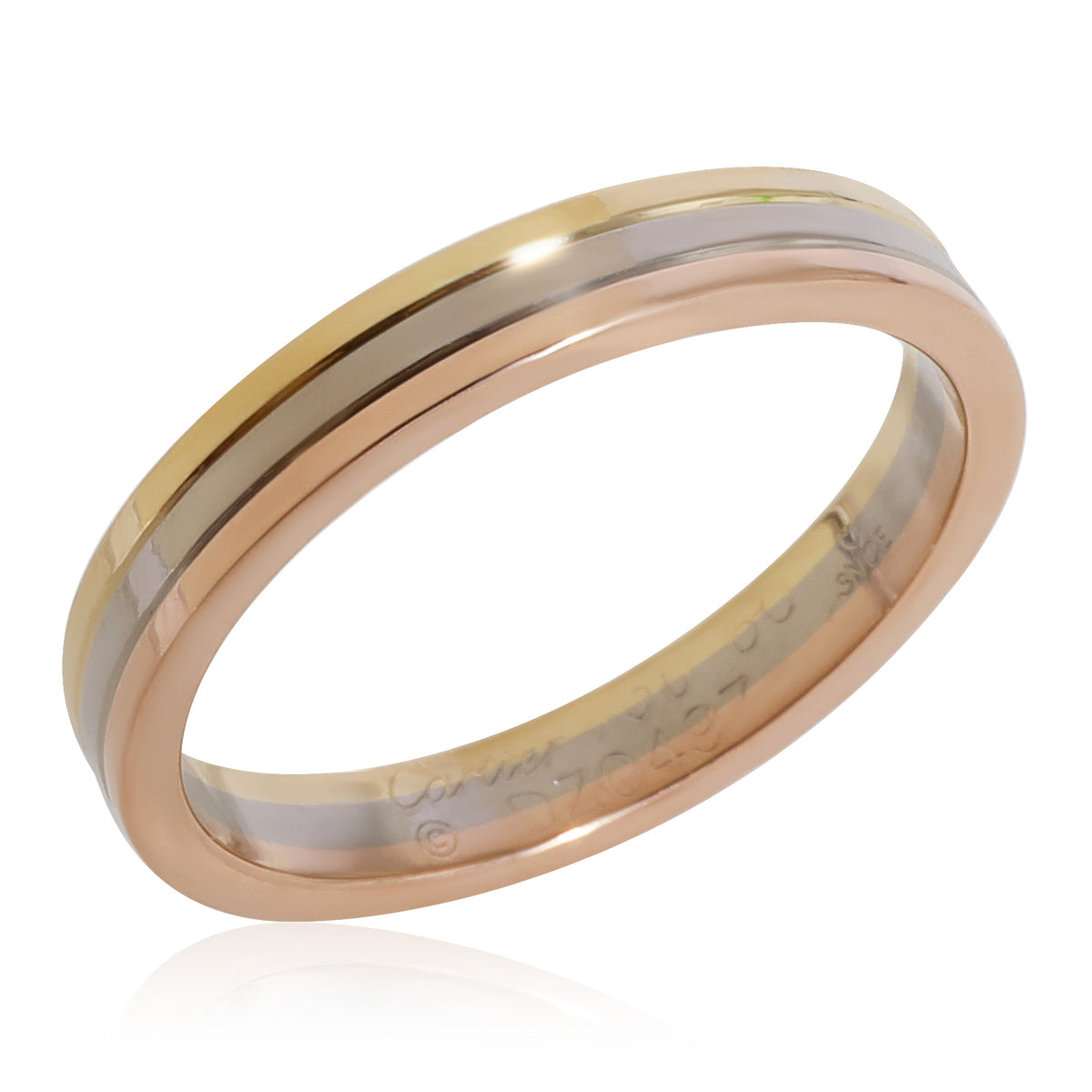 Cartier Wedding Band in 18k 3 Tone Gold