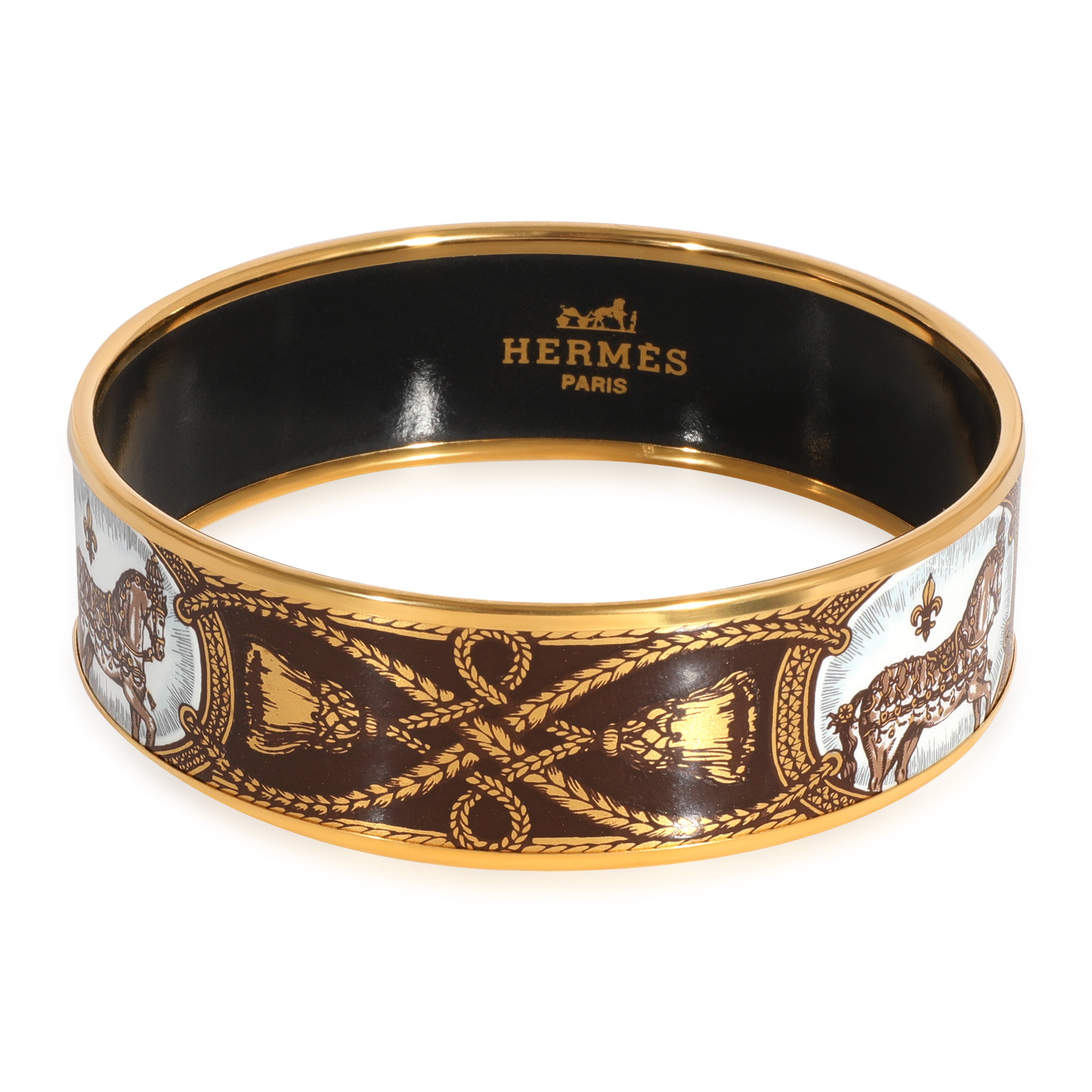 Hermès wide enamel discount grand apparat bangle