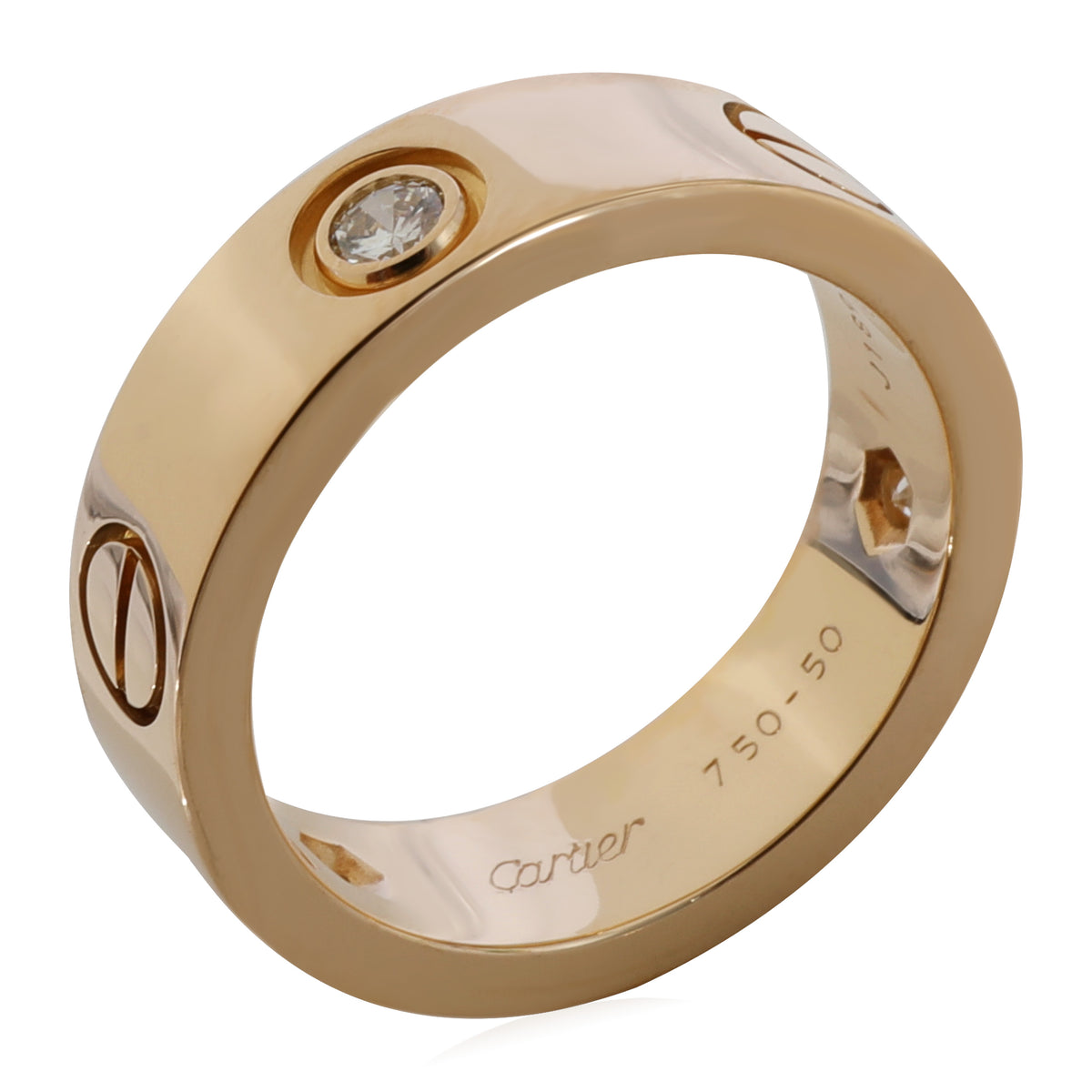 Cartier Love Diamond Ring in 18k Yellow Gold 0.22 CTW