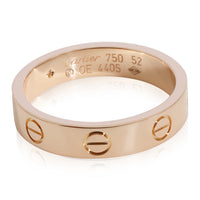 Cartier Love 1 Diamond Wedding Band in 18k Rose Gold 0.02 Ct