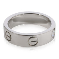 Cartier Love Diamond Ring in 950 Platinum 0.08 CTW