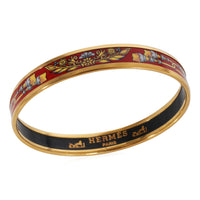Hermès Narrow Enamel Bracelet with Tassels