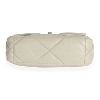 Chanel Cement Gray Quilted Lambskin Medium Chanel 19 Bag