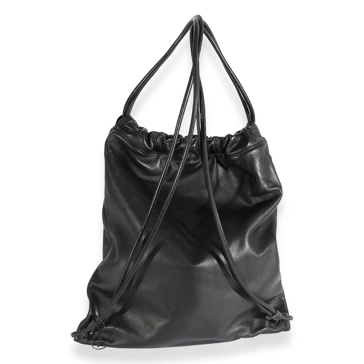Saint Laurent Black Lambskin Teddy Drawstring Backpack | myGemma | Item ...