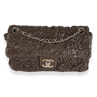 Chanel Brown Leather Astrakhan Single Flap Bag