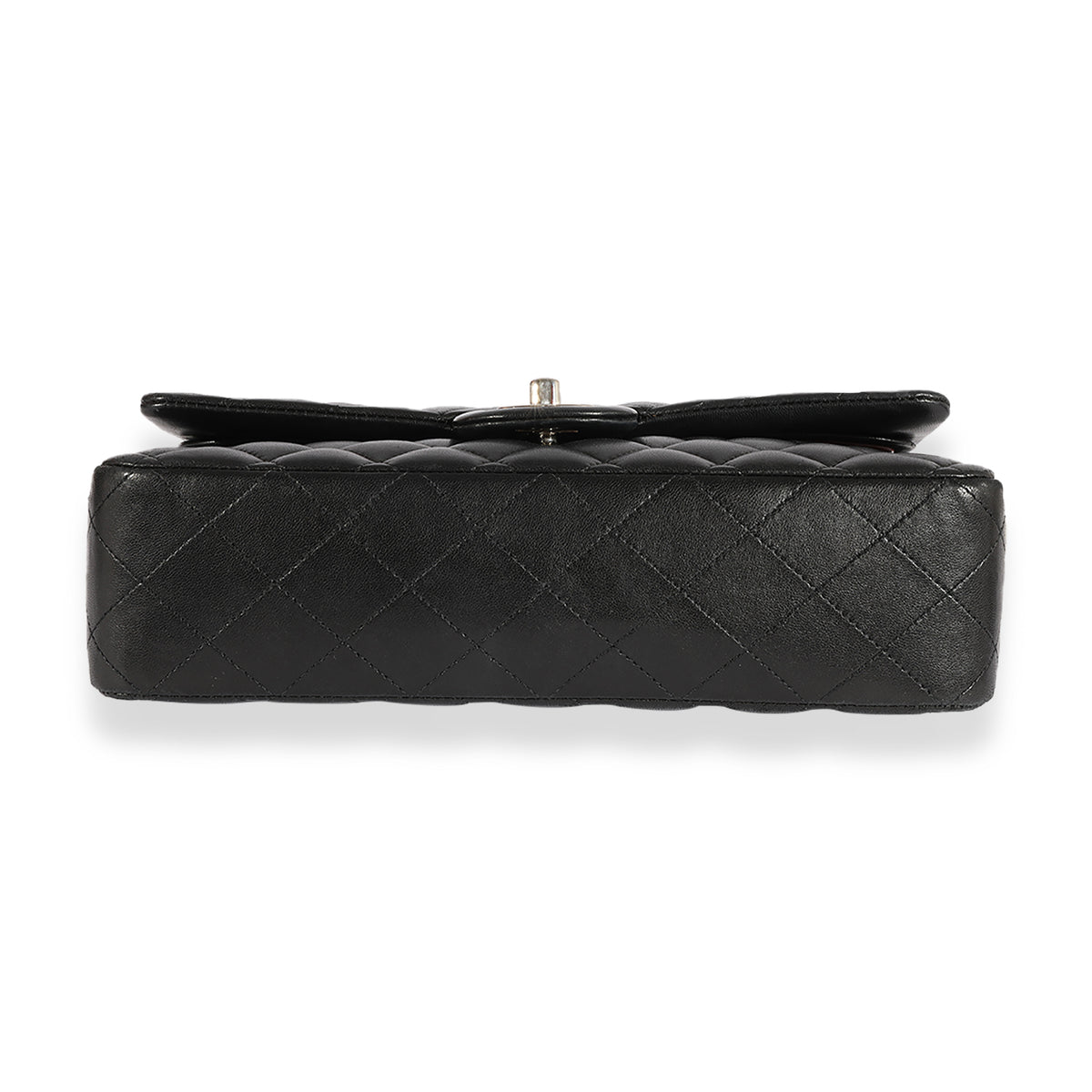 Chanel Black Quilted Lambskin Medium Classic Double Flap Bag