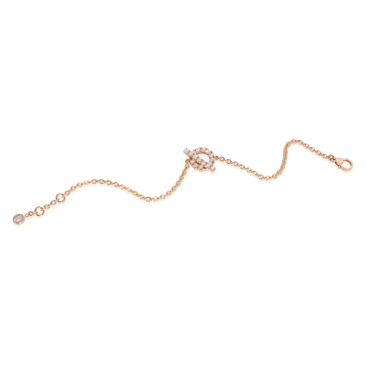 Hermès Diamond Finesse  Bracelet in 18k Rose Gold 0.55 CTW