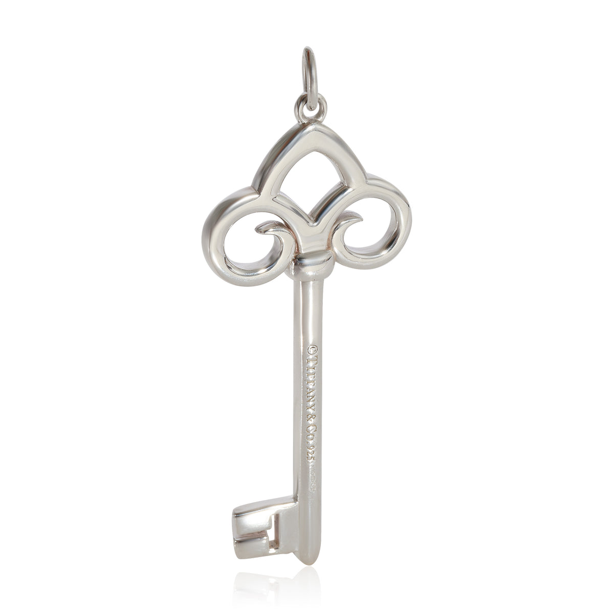 Tiffany & Co. Fleur de Lis Key Pendant in Sterling Silver