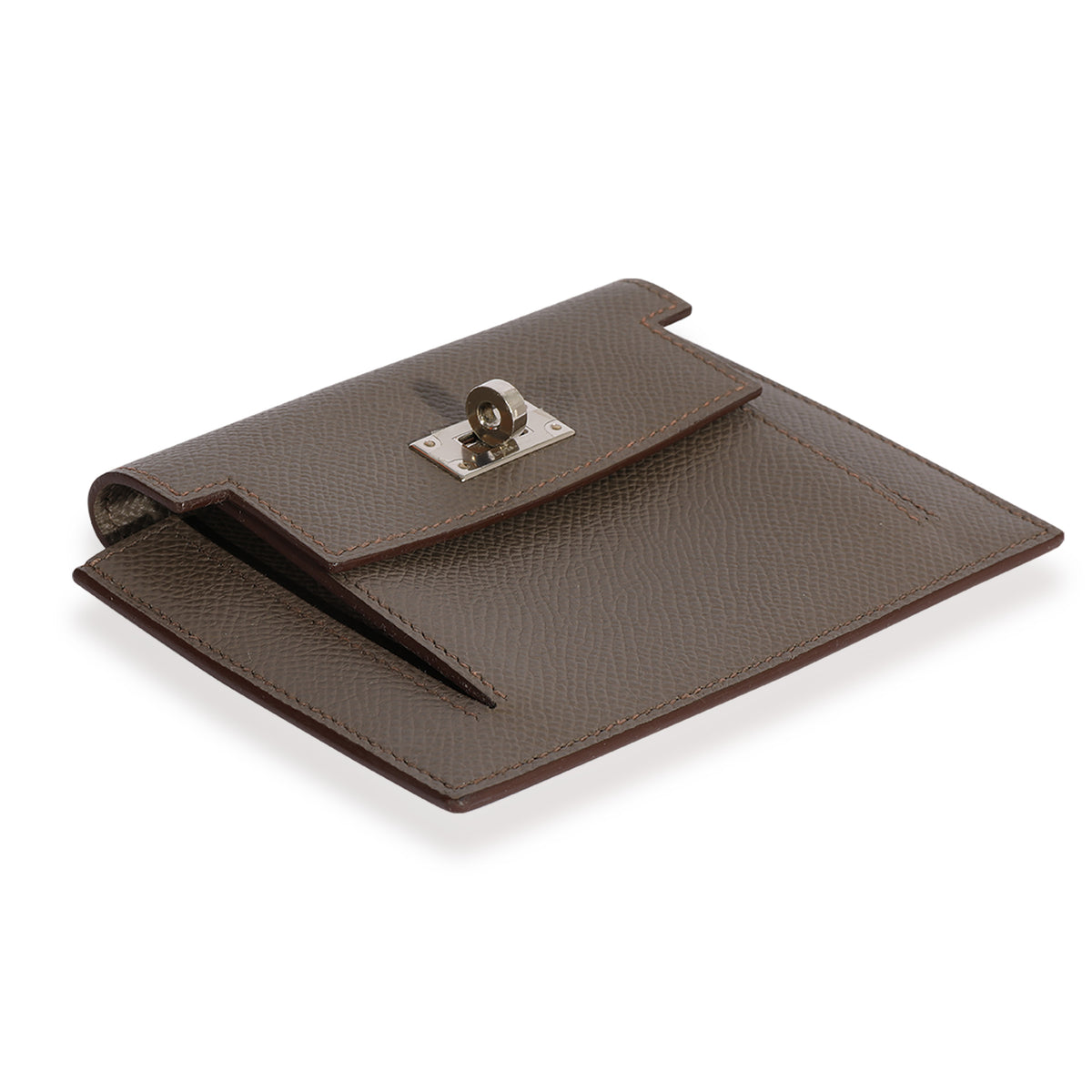 Hermès Etain Epsom Kelly Pocket Compact Wallet, myGemma