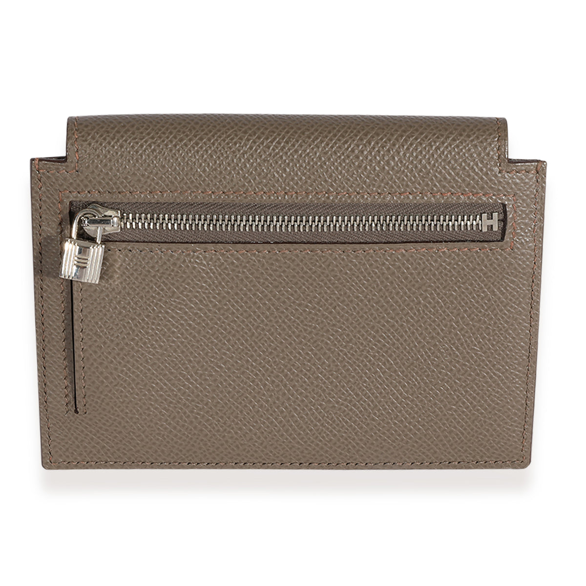 Hermès Etain Epsom Kelly Pocket Compact Wallet