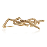 Gold Tone Yves Saint Laurent YSL Brooch