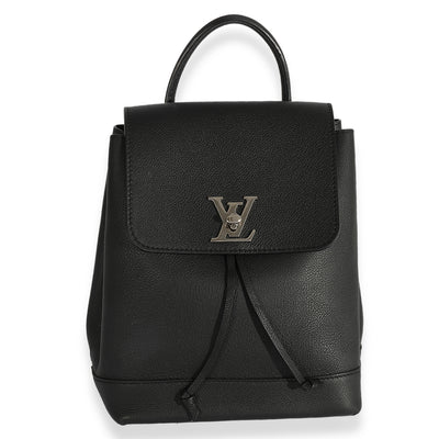 Louis Vuitton Black Calfskin Lockme Backpack