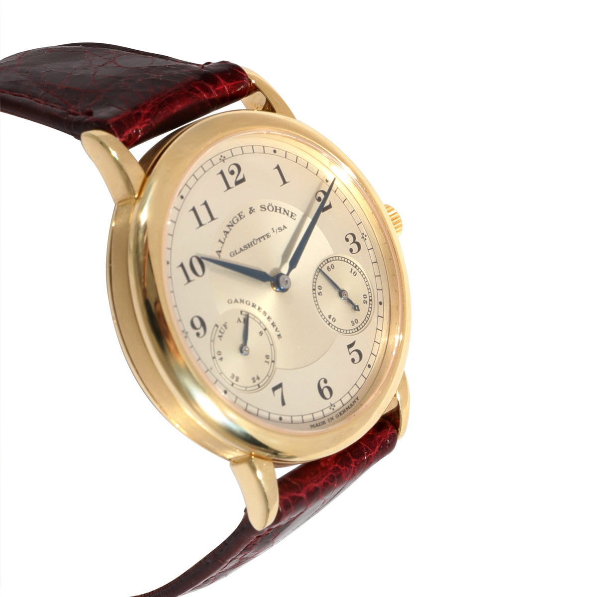 A. Lange & Sohne 1815 Up/Down 221.021 Unisex Watch in  Yellow Gold