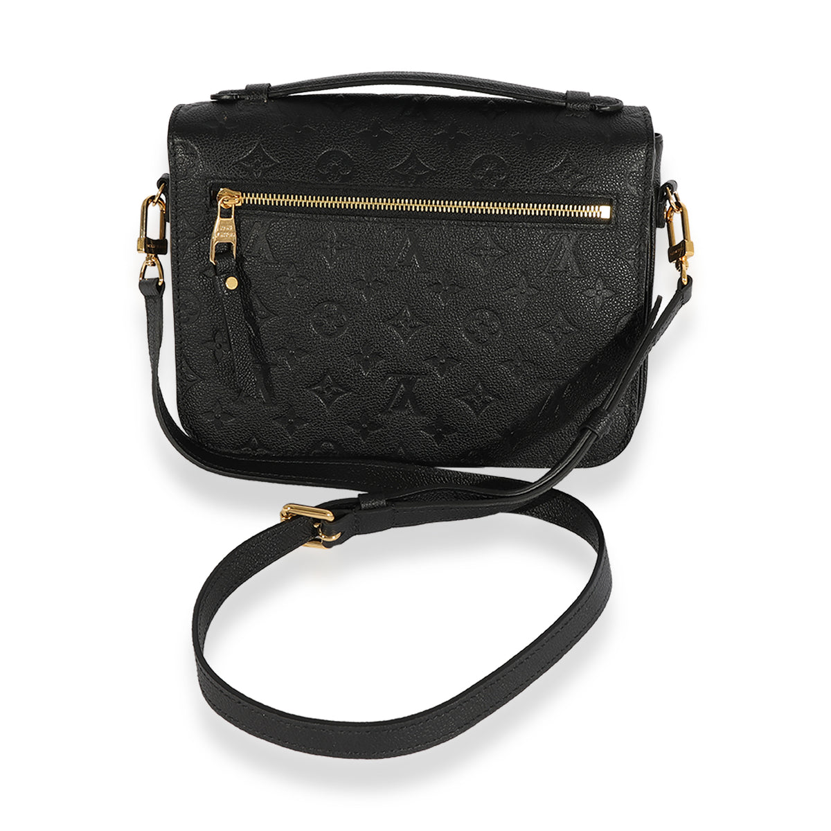 Louis Vuitton Metis Pochette Empreinte Leather Crossbody Bag Black