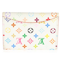 Louis Vuitton x Takashi Murakami White Monogram Multicolore Card Holder