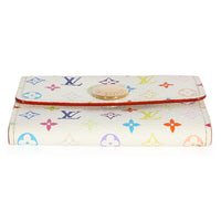 Louis Vuitton x Takashi Murakami White Monogram Multicolore Card Holder