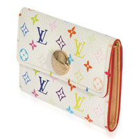 Louis Vuitton x Takashi Murakami White Monogram Multicolore Card Holder