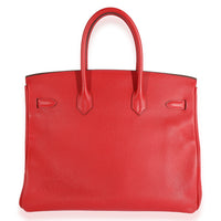 Hermès Rouge Casaque Epsom Birkin 35 PHW