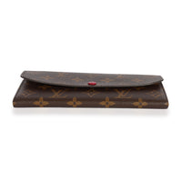 Louis Vuitton Monogram Canvas & Fuchsia Emilie Wallet