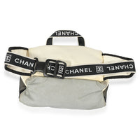 Chanel Sport Cream & Gray Nylon and Mesh Waist Bag