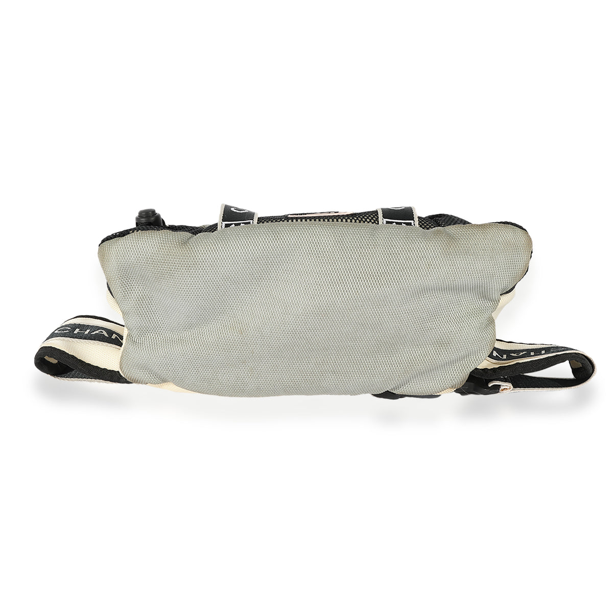 Chanel Sport Cream & Gray Nylon and Mesh Waist Bag | myGemma | Item #124486