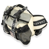 Chanel Sport Cream & Gray Nylon and Mesh Waist Bag