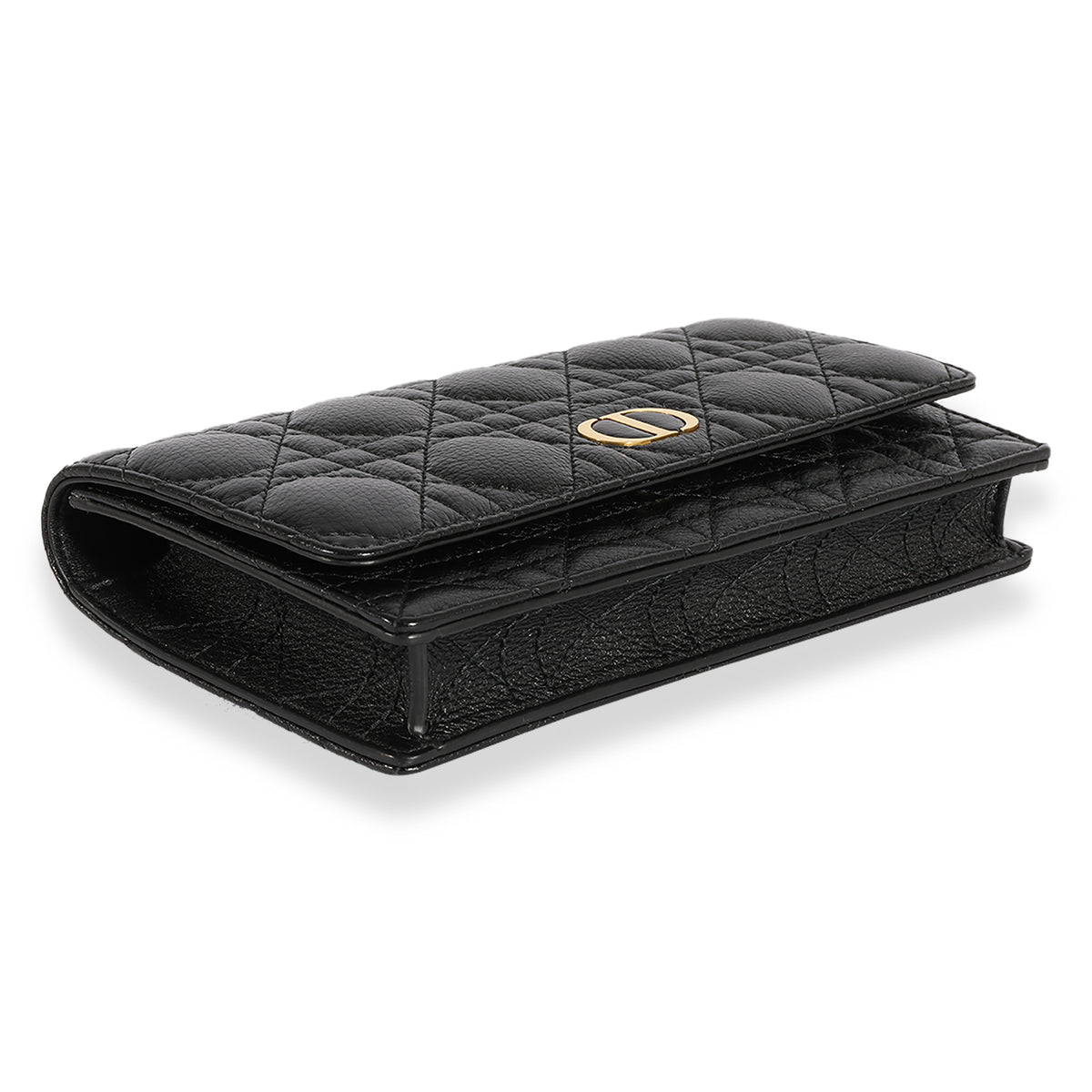 Dior Black Quilted Cannage Leather Caro Belt Pouch