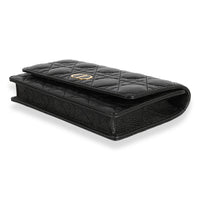 Dior Black Quilted Cannage Leather Caro Belt Pouch