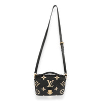 Louis Vuitton Black & Beige Monogram Empreinte Giant Pochette Métis